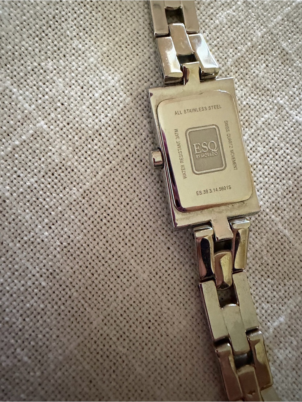 ESQ by Movado Women’s Silver Crystal-Accent Rectangle Bracelet Watch - Picture 3 of 3